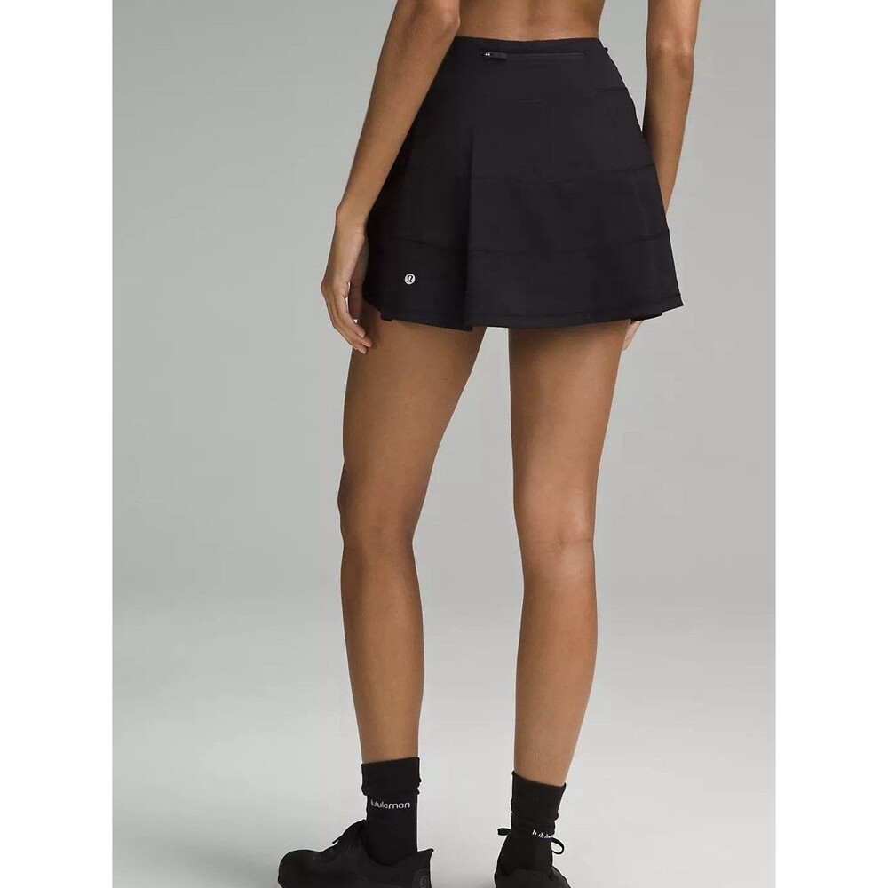 Lululemon Pace Rival Mid-Rise Skirt Black Size 6